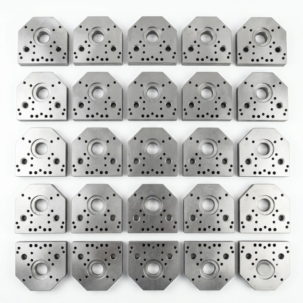 Representative machined plates bases and blocks
