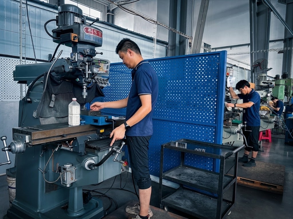 Milling and setup operation