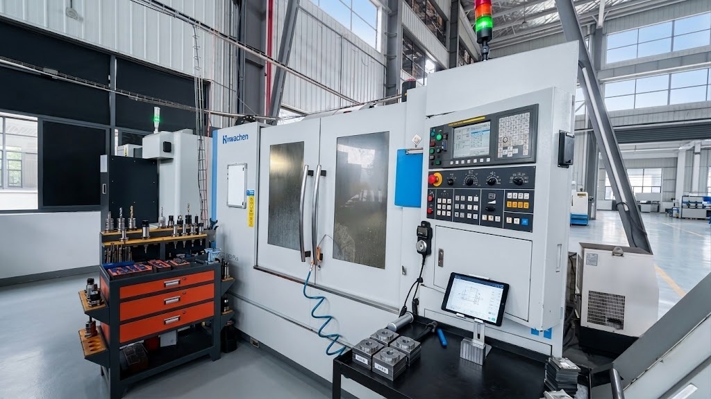Enclosed CNC machining center