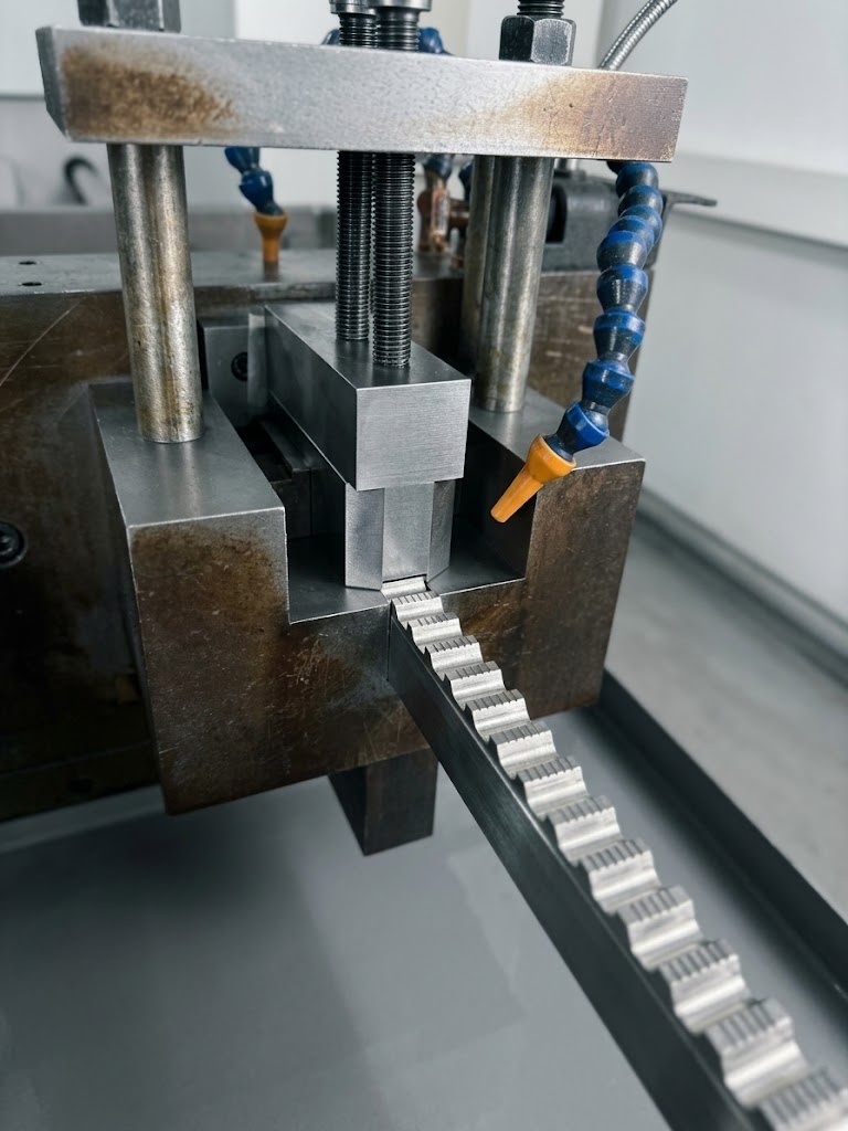 Gear-broaching equipment at the Kunshan production base