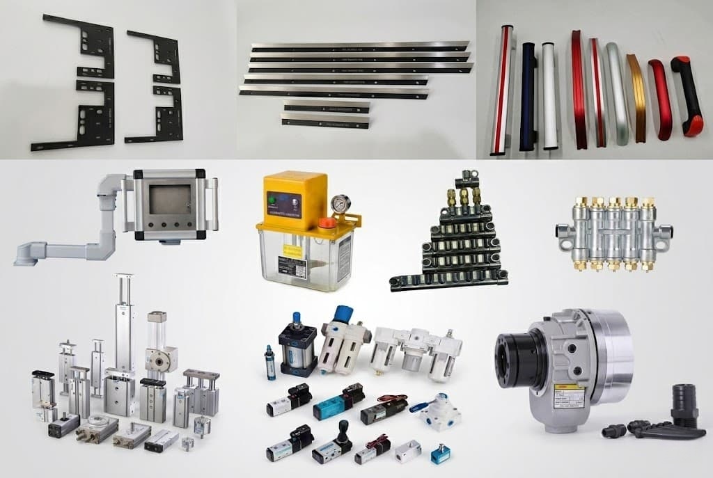 Selected machine tool replacement parts for parts desk and service needs