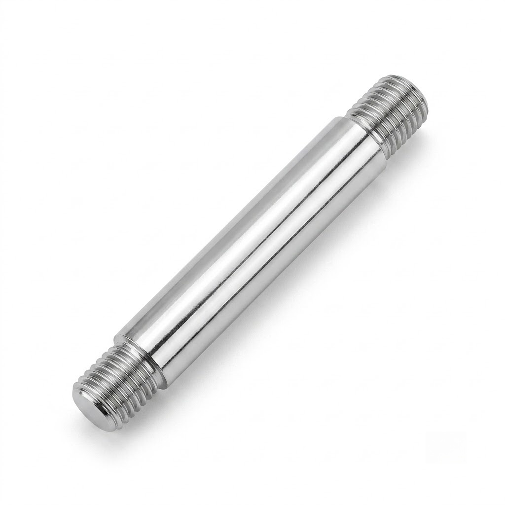 Representative threaded shaft for industrial equipment