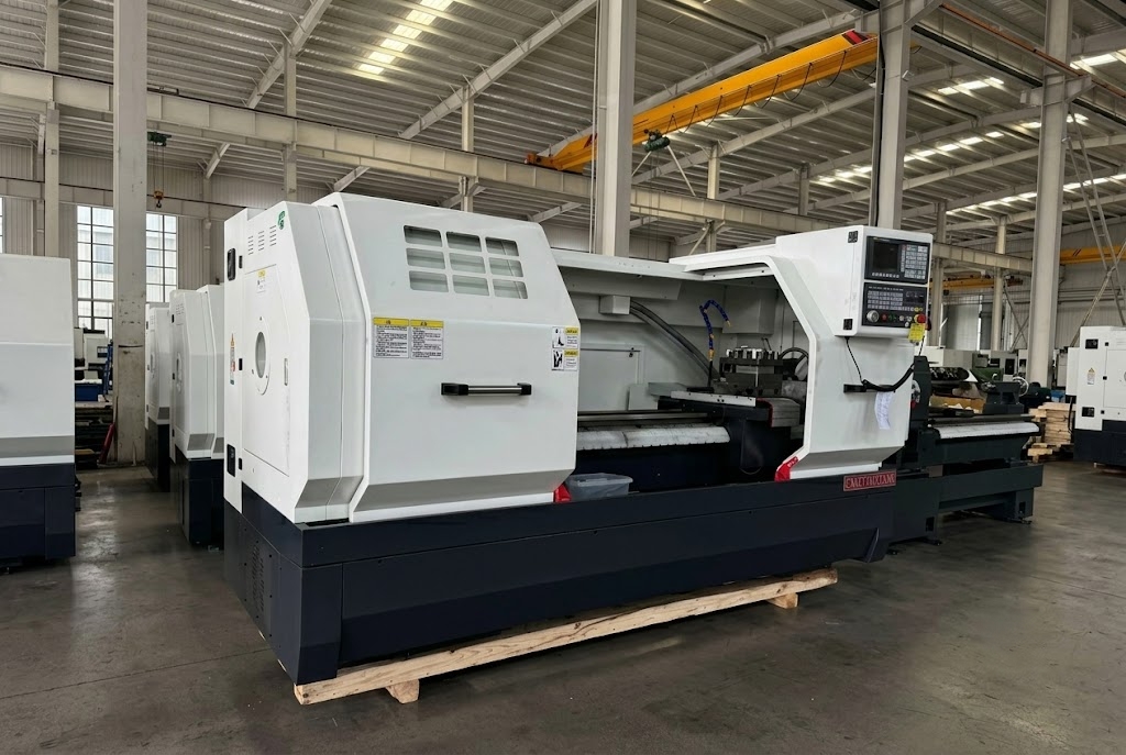 CNC lathe and turning center in a machine-tool factory