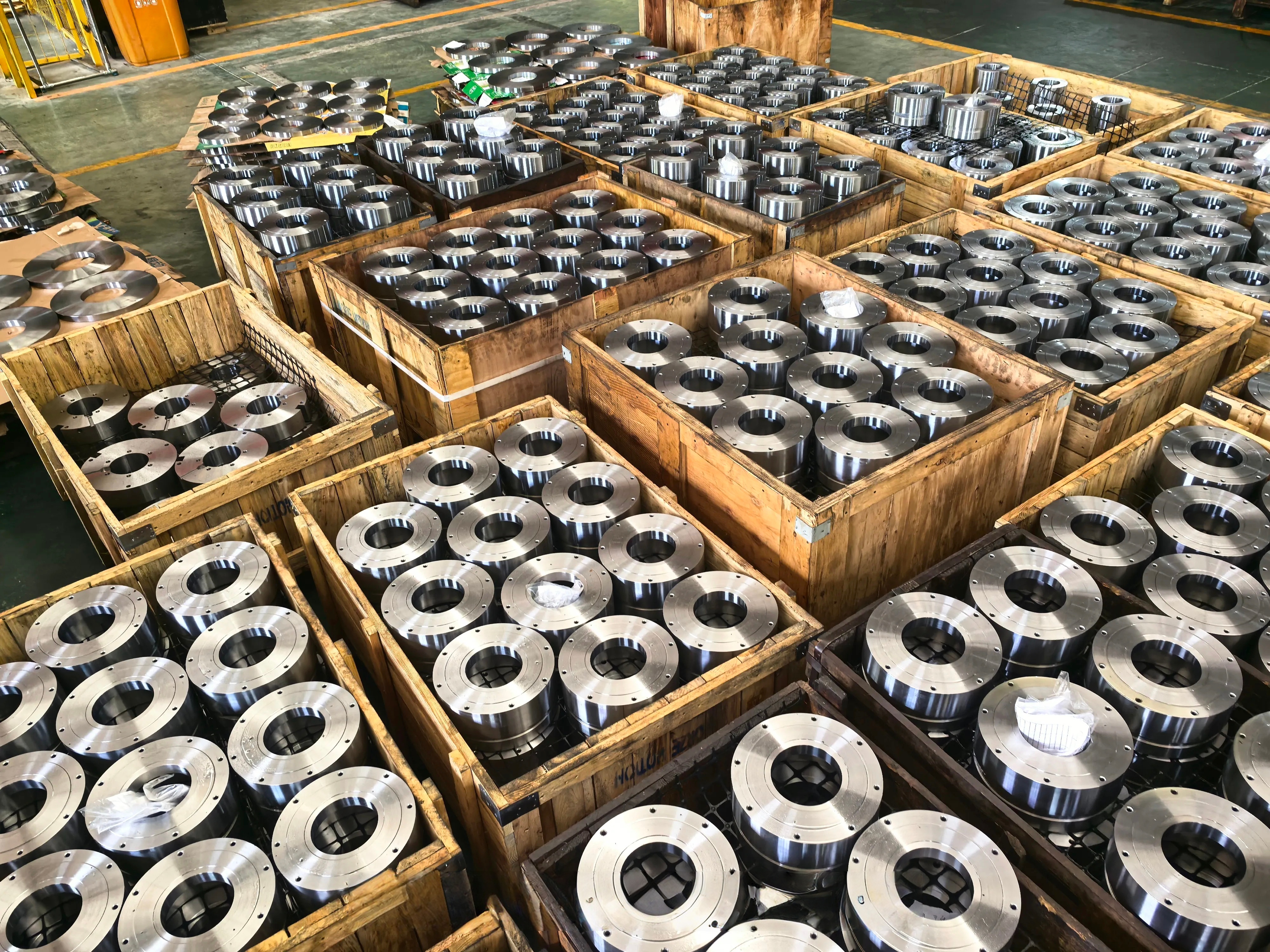 Precision machined components grouped for sourcing review
